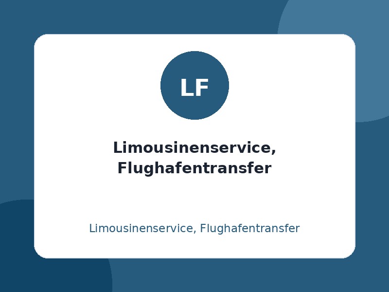 Limousinenservice, Flughafentransfer