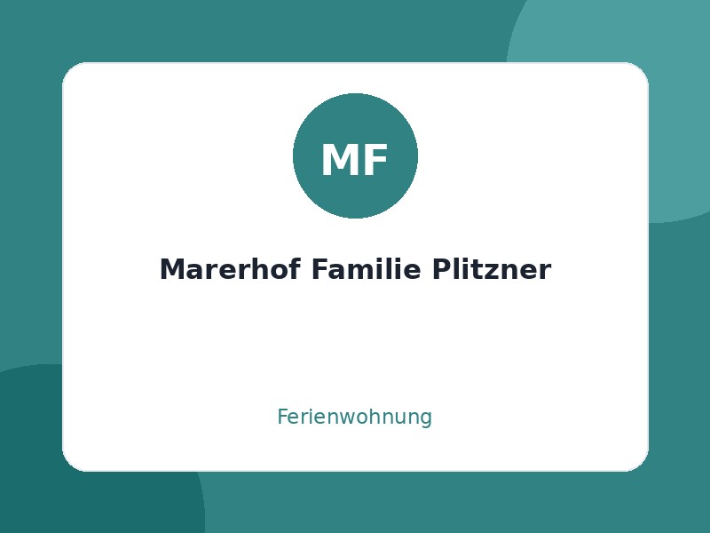 Marerhof Familie Plitzner