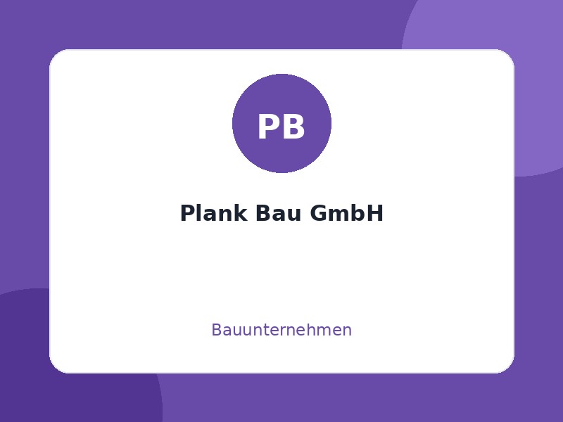 Plank Bau GmbH
