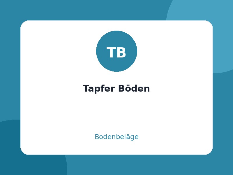 Tapfer Böden